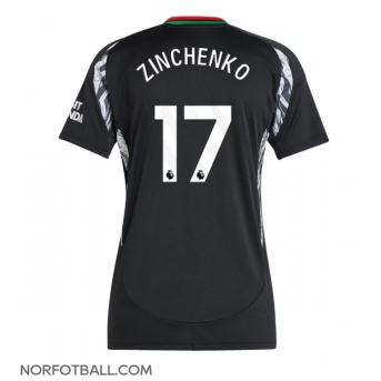 Billige Fotballdrakt Arsenal Oleksandr Zinchenko #17 Replika Bortedrakt Dame 2024-25 Kortermet